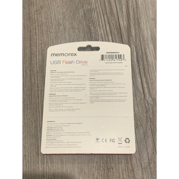 Memorex 64GB Flash Drive USB 2.0 - Blue (32020006421) - Picture 2 of 2